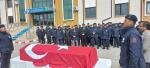 KAYMAKÇI ,VEFAT EDEN PERSONELİN CENAZE TÖRENİNE KATILDI
